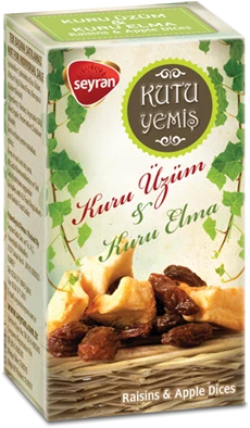 Kutuyemiş Kuru Üzüm & Kuru Elma paketi