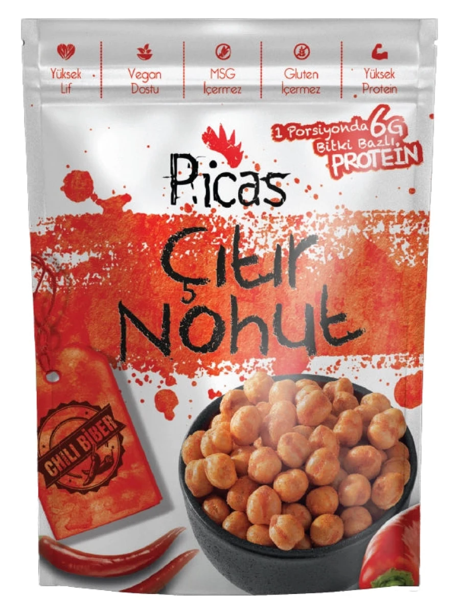 Picas Chili Biber Çıtır Nohut paketi